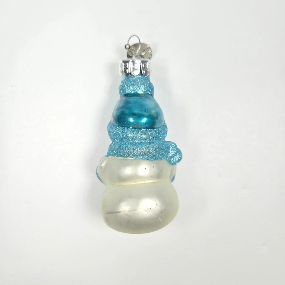 NICE Radko Celebrations Snowman Glitter Sparkle‎ Miniature Mini Ornament 2013 S2